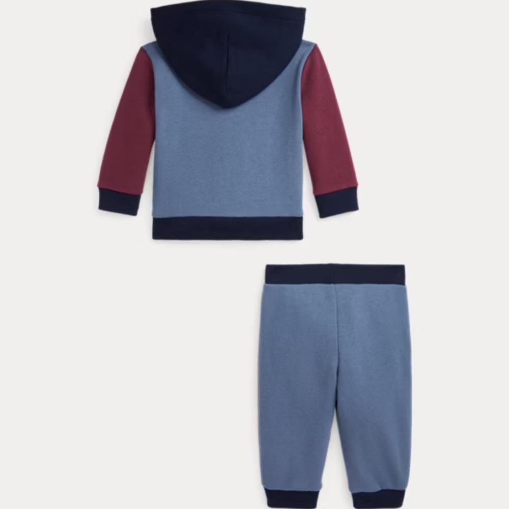Ralph Lauren Baby long sleeve colorblock fleece Hoodie and pants Set
Nwt - Picture 2 of 7